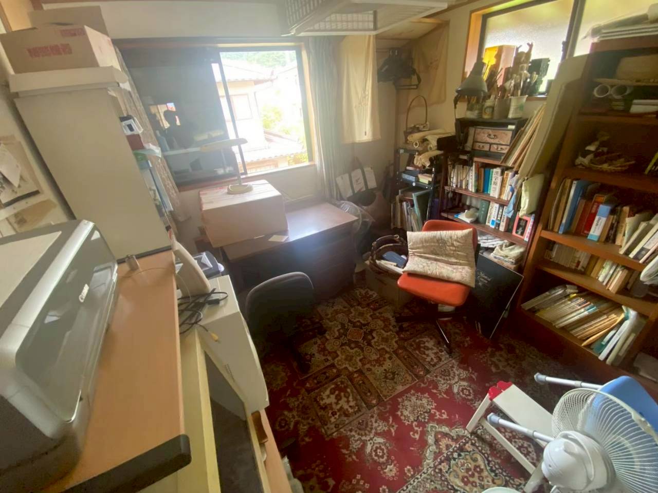 書斎・個室の片付けの作業前写真